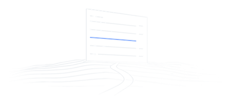 Line drawing: a finished screen stands bedded into lit ground, a worn path leading to its foot and one row in blue.